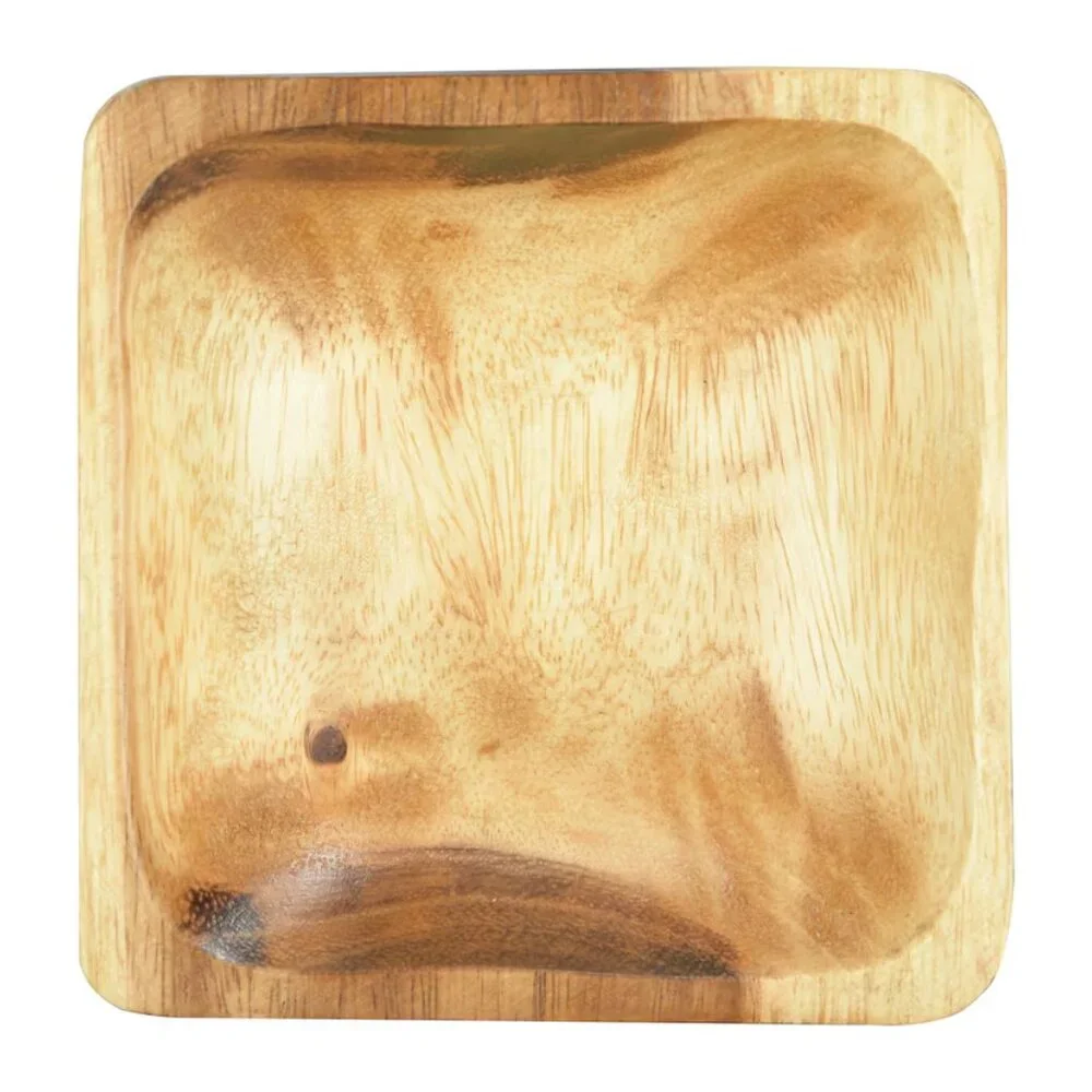 Creative Co-Op Square Acacia Wood Bowl Set/NWT